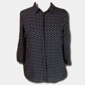 Zara Basic Polka Dot Blouse